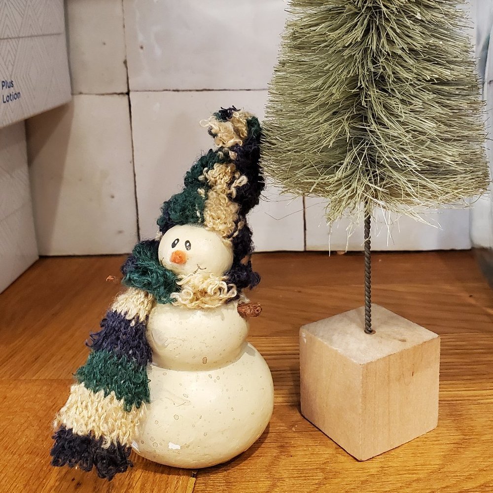 Snowman 3" tall vintage